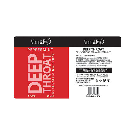 Adam & Eve Deep Throat Desensitizing Spray Peppermint - Image 2