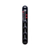Prowler RED Medium Silicone Anal Beads with five graduated red silicone spheres and flared base on white background