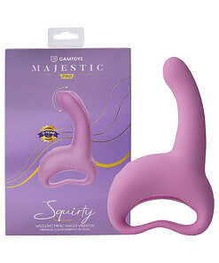 Camtoyz Vibrator Squirty with curved silicone tip and matte handle