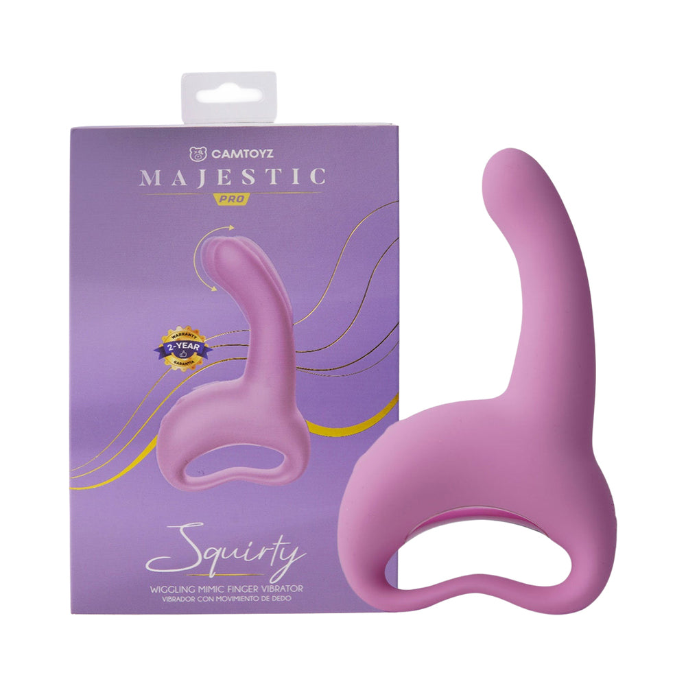 Camtoyz Vibrator Squirty with curved silicone tip and matte handle