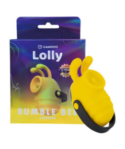 Camtoyz Clitoral Thumper Bumble Bee in yellow silicone with black stripes