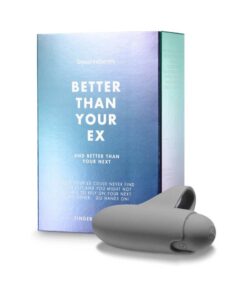 Clitherapy Better Than Your Ex rechargeable finger vibrator in soft silicone