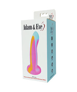 Adam & Eve Whimsy glow-in-the-dark dildo glowing green