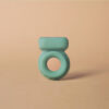 Ohnut Vibrating Ring Jade: soft jade-green silicone ring with embedded whisper-quiet vibrator