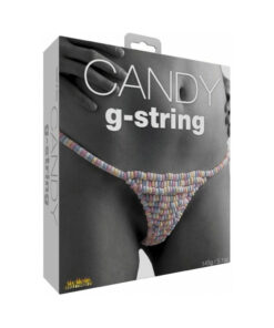 Edible G-String candy laid flat on a white surface