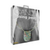 Candy Posing Pouch in bright pink candy material on white background