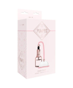 Pumped Pussy Pump Rose in rose gold finish on a soft bed of rose petals