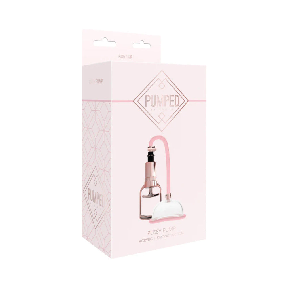 Pumped Pussy Pump Rose in rose gold finish on a soft bed of rose petals
