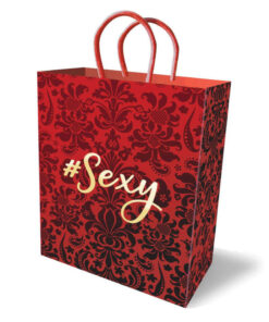 Little Genie #Sexy Gift Bag in deep black with subtle woven pattern