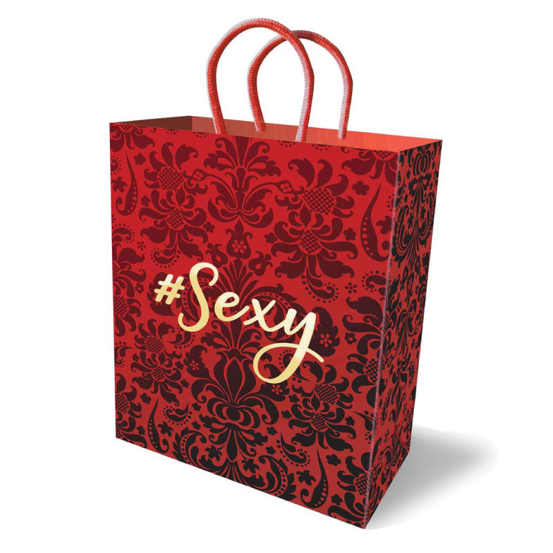 Little Genie #Sexy Gift Bag in deep black with subtle woven pattern