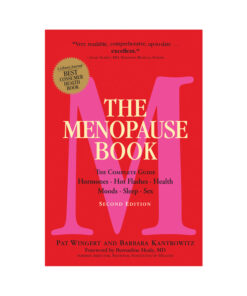 Cover of The Menopause Book featuring a clean