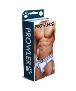 Prowler Open Brief White/Blue L: classic white brief with blue waistband