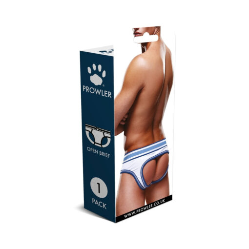 Prowler Open Brief White/Blue - Image 4