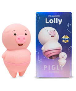 Camtoyz Pigly clitoral stimulator featuring a tongue-shaped flexible silicone tip on a clean surface